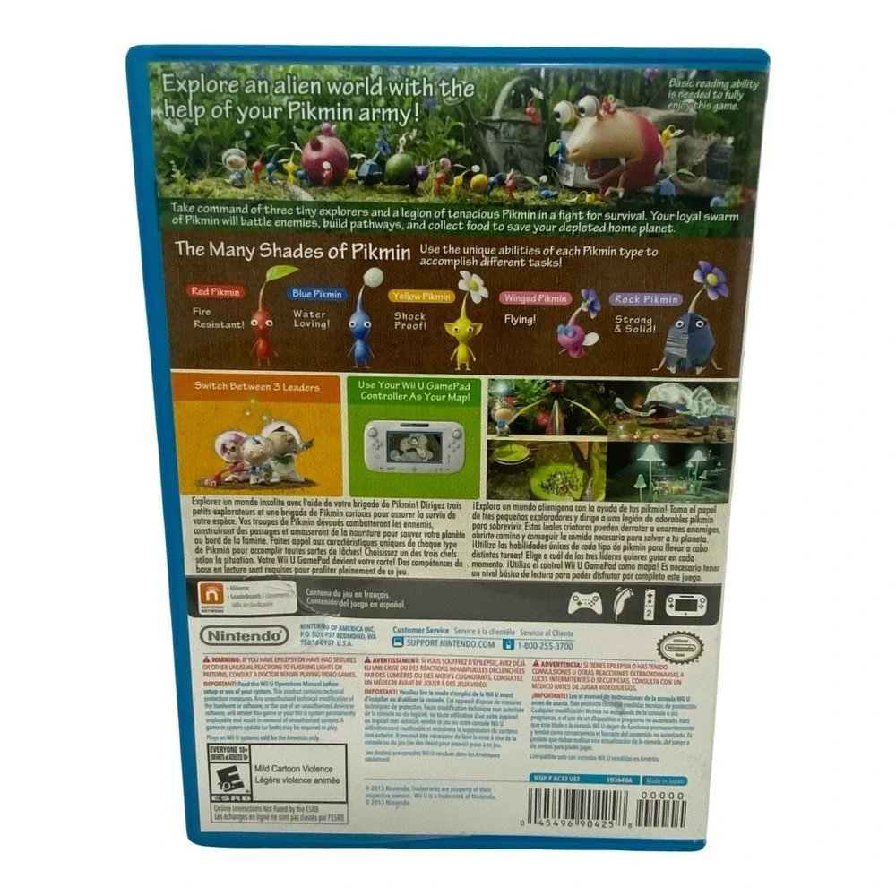 Pikmin 3 Nintendo Wii U Nintendo Selects Strategy Game ESRB E10+ WUP P AC32 USZ